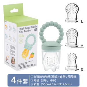 0608 green+s#/m#Mesh bag + color box packaging
