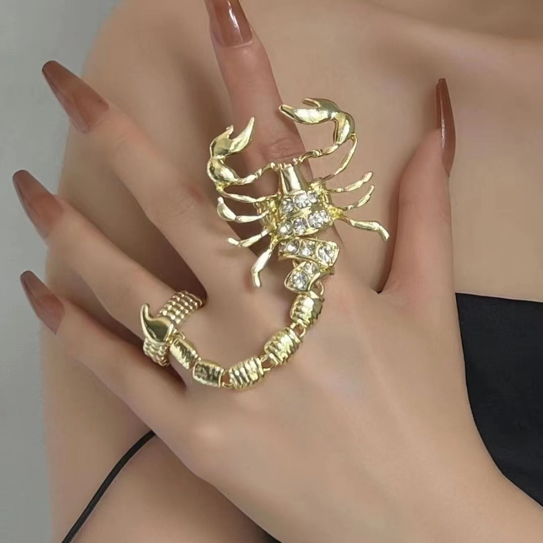 Wholesale Metal Scorpion Chain Ring