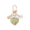 Wholesale Acrylic Pearl Love Keychain