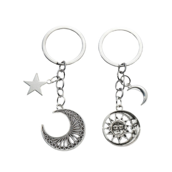 O1CN01h5cUJZ1bFjfYlhILl_2857743436-0-cib Wholesale Alloy Sun Moon Star Key Keychain