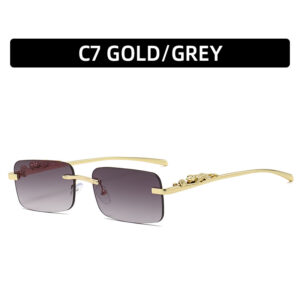C7-Gold Frame Gradient Grey