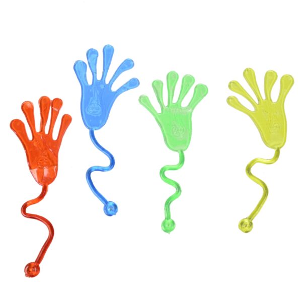 Wholesale Nostalgic Elastic Telescopic Sticky Palm Toys Trick Small Hand Stretch Trp Soft Rubber Elastic Palm