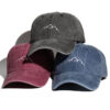 Wholesale Soft Top Embroidered Washed and Distressed Outdoor Baseball Cap
