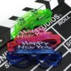 Wholesale of Happy New Year LED Plastic Luminous Glasses Toys