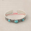 O1CN01h8MHPy1qyMiTuAWdp_2206372095564-0-cib Wholesale Bohemian Vintage Style Inlaid Turquoise Open Adjustable Alloy Bracelet