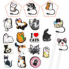 O1CN01hAkmWa1saD2kiG0S7_2214349335782-0-cib Wholesale 10pcs PVC 10mm Cute Cat Animal Straw Cover Cup Decoration
