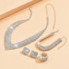 O1CN01hChbG01ynqPOH79oG_1988846624-0-cib Wholesale Rhinestone Silver Plated Necklace Bracelet Stretch Ring Set