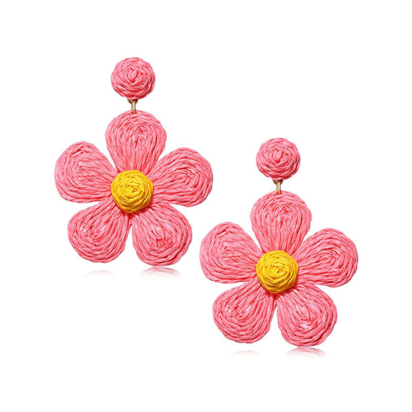 O1CN01hCtRxl1ZBUk8w5qWz_2925713156-0-cib Wholesale Colorful Raffia Metal Earrings