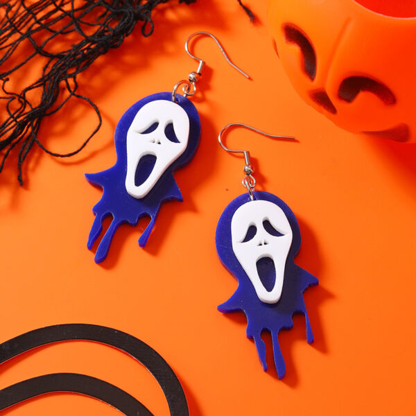 Wholesale Halloween Ghost Vampire 3D Acrylic Earrings