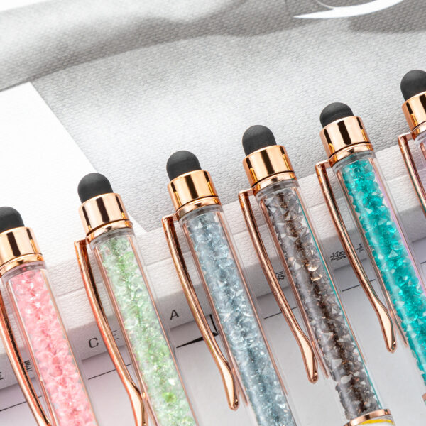 O1CN01hFXTVJ1cHOrdIr04H_933993575-0-cib Wholesale Rotating Touch Screen Crystal Pen Marble Pattern Fashion Metal Pen