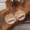 O1CN01hGIvRj1ftMVnwHMbX_3172764064-0-cib Wholesale Vintage Style MAMA Round Wood Chip Leather Earrings