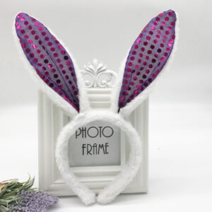 Purple Sequins Rabbit Ears