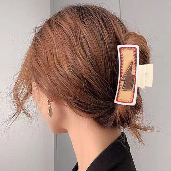 Wholesale Western Style Feather Leather Hairpin Shark Clip Combination