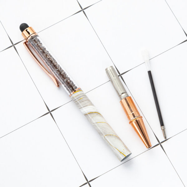 O1CN01hKWPOC1cHOrae54r0_933993575-0-cib Wholesale Rotating Touch Screen Crystal Pen Marble Pattern Fashion Metal Pen