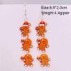 O1CN01hLMHQV2CFrfGNH1bn_2207539588445-0-cib Wholesale Christmas Acrylic Gingerbread Man Sleigh Splicing Earrings