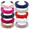O1CN01hMvQUi23khjIjxUxV__2608437294-0-cib Wholesale Fabric Solid Color Cross Tie Headband