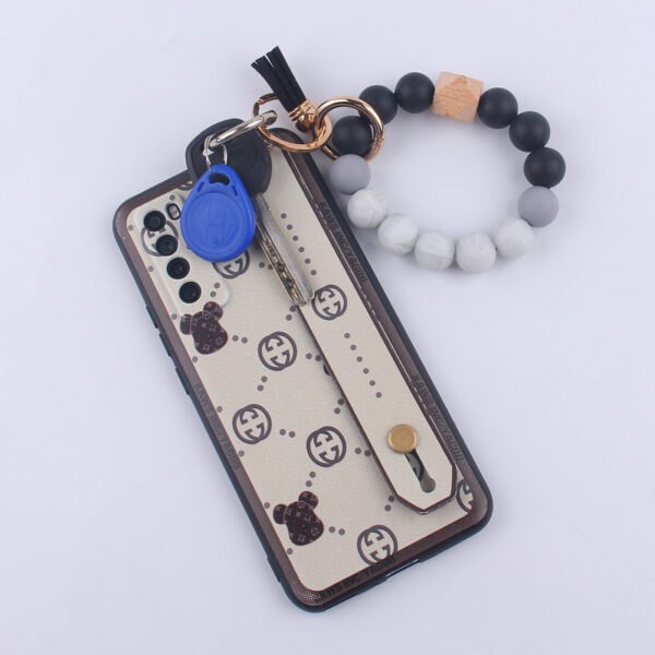 Wholesale Silicone Beaded Wrist Keychain