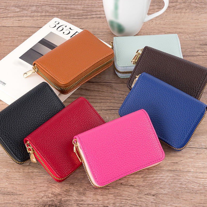 Wholesale PVC Lychee Pattern Organ Card Holder