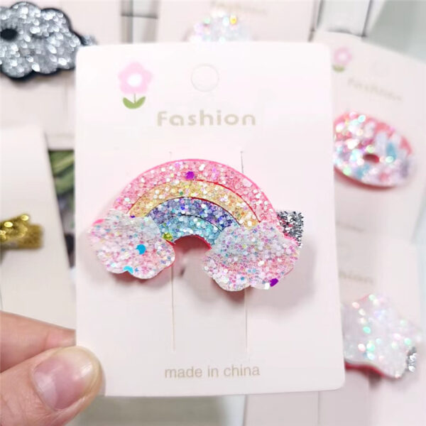 O1CN01hQjWSu1vh1ce3TD8e_2917546203-0-cib Wholesale Glitter Kids Glitter Rainbow Hair Clips