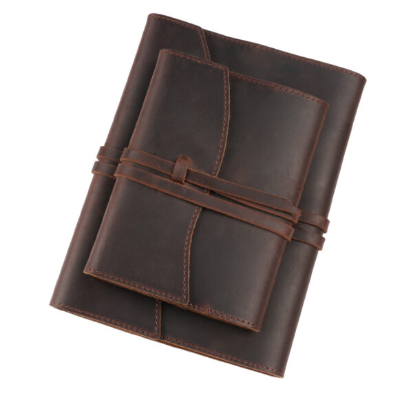 Wholesale A5A6 Top Layer Cowhide Protective Cover Fixed Page Notebook
