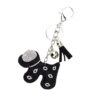 Wholesale Velvet Inlaid Diamond Cute Small Dog Keychains