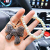 O1CN01hRv9Bo2GKDxPTsqPi_2208315888996-0-cib Wholesale Full Diamond Bow Car Creative Pearl Bracelet Keychains