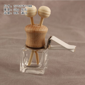 High waist air outlet-double hole; Square 8ML; Glass wood