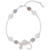 Wholesale Star Moon Moonstone Beaded Bracelet