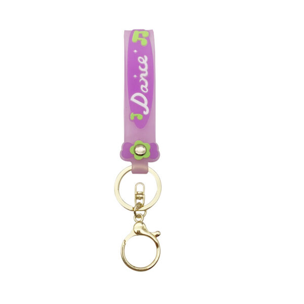 O1CN01hVb8x71ql50c4n567_2200780885535-0-cib Wholesale Candy Color Soft PVC Lanyard Keychains