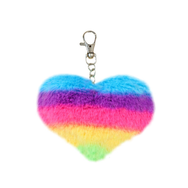 O1CN01hViLbG1bFjfOiHE3m_2857743436-0-cib Wholesale Rainbow Heart Plush Keychain