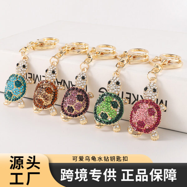 O1CN01hVlWoY1anLExIxqNI_2208142583374-0-cib Wholesale Alloy Turtle Rhinestone Keychain