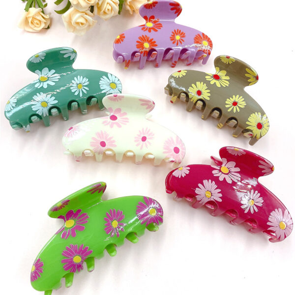 Wholesale Daisy Acrylic Hair Clips