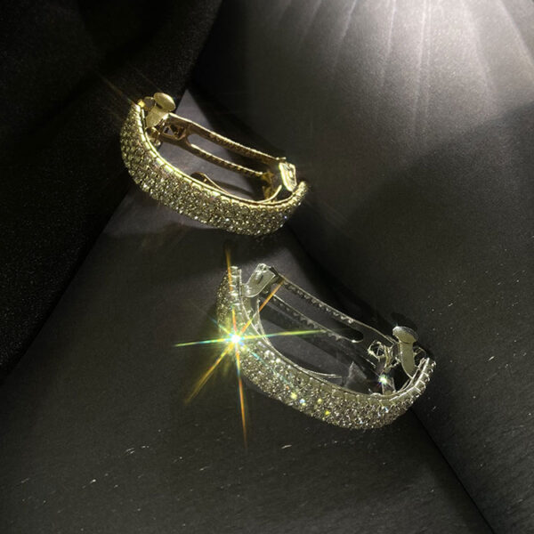 Wholesale Rhinestone Curved Hair Clips