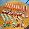 Wholesale Santa Silicone Keychain Christmas Gift