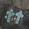 O1CN01hYyc1q1qyMbgZ0eWO_2206372095564-0-cib Wholesale Bohemian Cross Vintage Turquoise Alloy Earrings