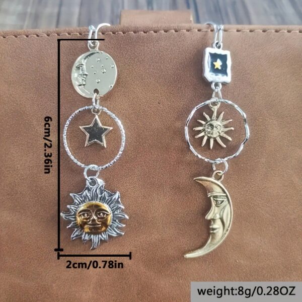 O1CN01haNQjq1fCJLbsMV6L_4260613970-0-cib Wholesale Pentagram Sun Moon Long Pendant Alloy Earrings