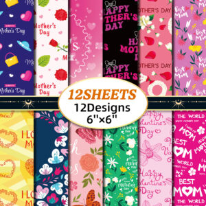 T01041785 Mother's Day B12-Material Paper 12/Pack / 15cm*15cm