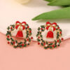 Wholesale Christmas Bell Garland Earrings with Studs