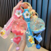 Wholesale Liquid Quicksand Dried Flower Floating Wind Chime Acrylic Keychain