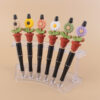 Wholesale Beadable Silicone Beaded Sunflower Potted Wooden Beads Plastic Ballpoint Pen