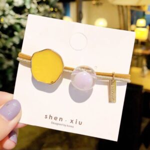 Jelly ball headband-yellow