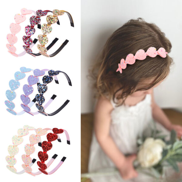 Wholesale Children's Candy Color Love Headbands
