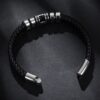 Wholesale Fashion Simple Hand Woven Leather Alloy Bracelet