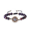 Wholesale Eye of Life Braided Style Natural Stone Beaded Bracelet
