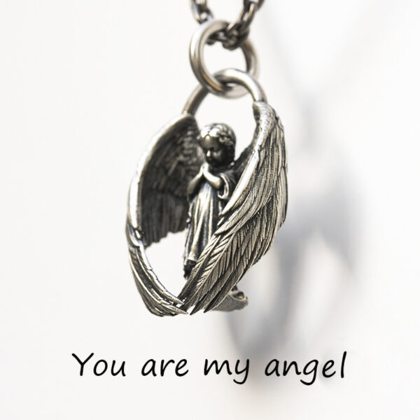 O1CN01hhb9Jc1PSJ92Z15AA_2206510641839-0-cib Wholesale Angel Wings Alloy Necklaces