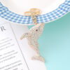 Wholesale Metal Rhinestones Dolphin Keychains