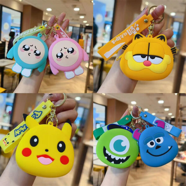 Wholesale Resin Dinosaur Zero Wallet Creative Key Chain