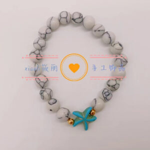 Blue Sea Star White Turquoise