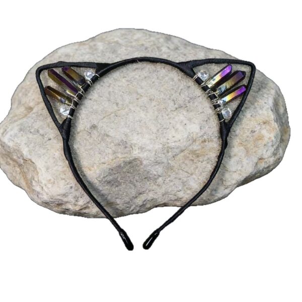 Wholesale Cat Ears Crystal Crown Headband