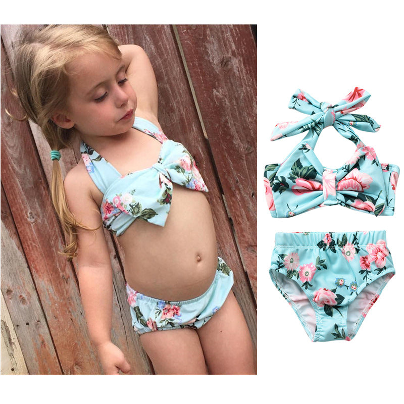 Wholesale Kids Bikini lyester Swimwear